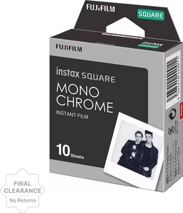 FUJIFILM Instax Square Monochrome Film - 10 Exposures Film Roll