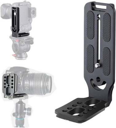 SHOPEE DSLR Camera L Bracket Vertical Horizontal Switching Tripod Quick Release Plate Folding Flash Bracket