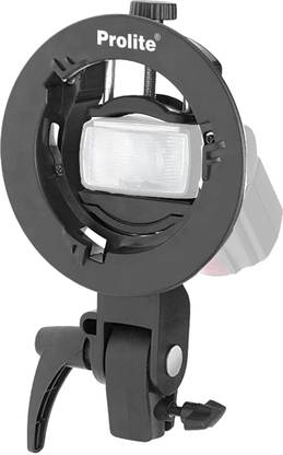 Prolite S2 Flash Bracket | Bowens Mount, Umbrella Slot | For Rectangular & Round Flash | Use With Speedlite Flash, Octa, Lantern, Softbox, Snoot, Beauty Dish | Custom Flash Bracket