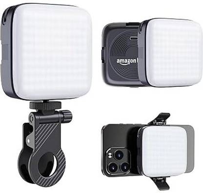 SEAHAVEN Camera Video Light with Clip and 3 Cold Shoe Connector 100 lx Camera LED Light