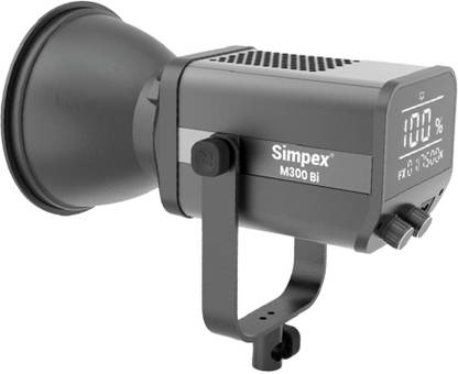 Simpex M300 Bi 300w Continuous Light with LCD Display and Infrared Remote 13500 lx Camera LED Light