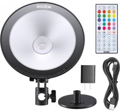 GODOX CL10 Multicolor LED Light, 10W LED Webcasting Ambient Light, Built-in RGB 1100 lx Camera LED Light