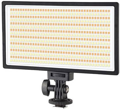 Simpex LED 630 Bi color Ultra Slim Professional LED Video Light Dimmable 3200K-5600K 95 lx Camera LED Light
