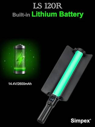 SIMPE SIMPEX LS120R RGB Light Stick with in Built Battery Professional Filming 96 lx Camera LED Light