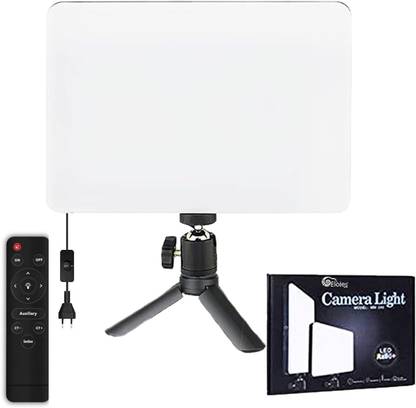 eloies 11"Soft Light for Photo & Video with Remote & Table Tripod | 2700k-5600k 3 Color 3400 lx Camera LED Light