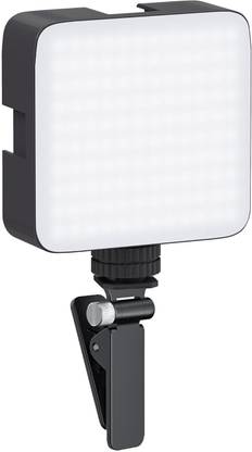 JITAHARAY Camera Video Light with Clip and 3 Cold Shoe Connector 1000 lx Camera LED Light