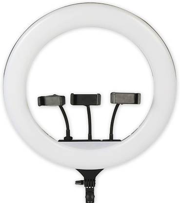 Hold up Professional 46 CM LED Ring Light with 2 Color Modes Dimmable Lighting 5200 lx Camera LED Light