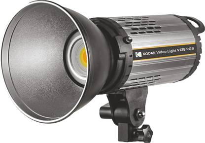 KODAK V128 RGB Video Light with Reflector and Diffuser LCD Display 28000 lx Camera LED Light