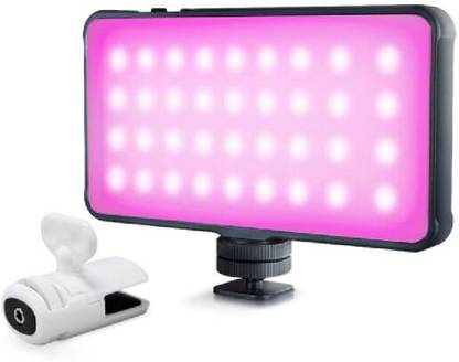 DIGITEK LED-D12WML RGB Portable Video Light with Flicker-Free 2000mAh Li-ion Battery 1200 lx Camera LED Light