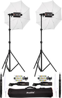 Prolite LED Porta Video Light Kit (Pair of 7 LED | 9ft Stand) for Photography 11000 lx Camera LED Light