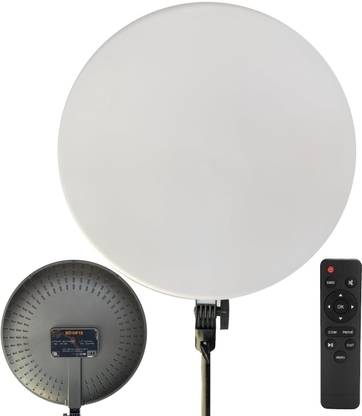 eloies Round Panel Light, Makeup, Photo & Video Remote 100watt 2700k-5600k BD-HP19 4800 lx Camera LED Light