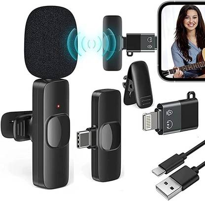 MGEdge Wireless Lapel for YouTube, Vlogging, Recording for Android/iPhone #JustHere A10 Camera Microphone