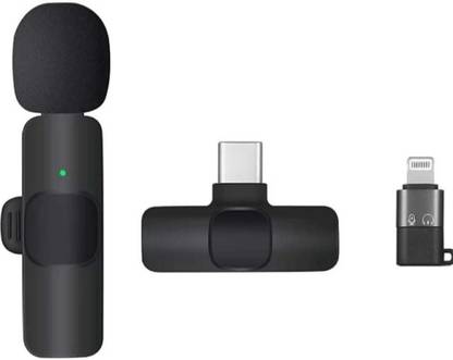 GENTLEMOB Microphone 2.4 HGz collar K8 mic wireless for YouTube and video,voice recording Camera Microphone