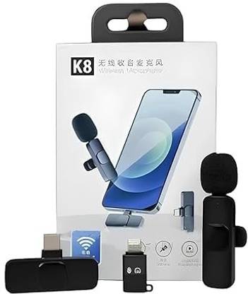 MGEdge Wireless Lapel for YouTube, Vlogging, Recording for Android/iPhone #JustHere A6 Camera Microphone