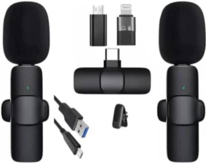 BfsTeckt K9 Dual Wireless for YouTube, Vlogging, Recording for Android & iPhone-* Camera Microphone