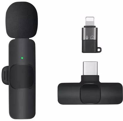 MGEdge Wireless Lapel for YouTube, Vlogging, Recording for Android/iPhone #JustHere A Camera Microphone