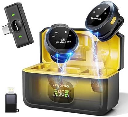 Orvik Q8 Wireless Mic, Noise Reduction Mic,Youtubers Microphone Camera Microphone