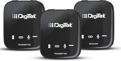 DIGITEK DWM 101 Wireless Microphone System with ANC Noise Reduction Camera Microphone