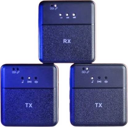 BRSS NEW SX9 Mini Wireless Microphone Lavalier Condenser Collar Mic 3 IN 1 Camera Microphone