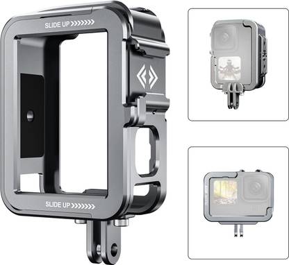 Telesin Alloy Frame Case Cold Shoe with Vertical Shot for GoPro 9 10 11(FRAME ONLY) Camera Rig