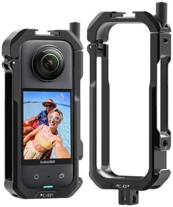 ULANZI INSTA360 ONE X3 METAL CAGE INSTA 360 One X3 Metal Protective Camera Cage Camera Rig with Cold Shoe Mount Camera Rig