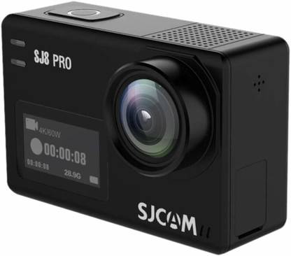 SJCAM SJ 8 Pro 12 MP 4K 60fps 2.33" 30M Waterproof IPS Touch Screen Action Camera with 8X Digital Zoom Gyro Stabilization JPEG/RAW Image Format Sports and Action Camera