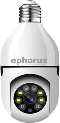 ephorus Bulb WiFi hidden two way audio colour night vision full HD PTZ camera 5MP camera 1 IP Camera Camera