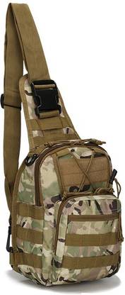 Marksman Camouflage Military Tactical One Shoulder Casual Chest Bag for Outdoor Riding Cam