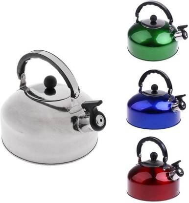 Lyla Outdoor Camping Stainless Steel Whistling Kettle Kitchen Tea Pot 4L Silver Cam