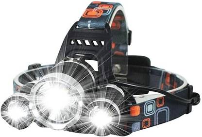 primetreads LED Head Lamp Flash Light Torch with Adjustable Battery for Camping Cam