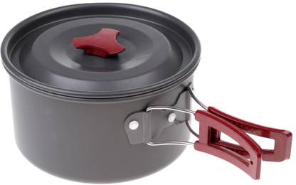 Lyla Portable Outdoor Camping Picnic Cooking Pot Cookware with Folding Handle M Cookware Set