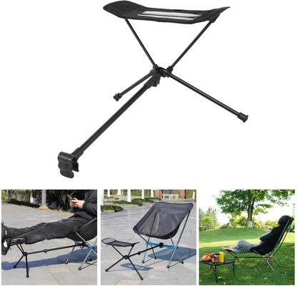 Lyla Portable Folding Chair Footrest Chair Footstool Bracket Seat Foot Rest Cam
