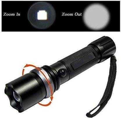 SHARNGA LED Torch Light, 2KM Range, 2300mAh Rechargeable Battery Cam