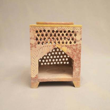 Katkaria Creations Marble Oil Burner | Aroma Diffuser | Festive Gifting Office & Home Decor Marble 1 - Cup Tealight Holder