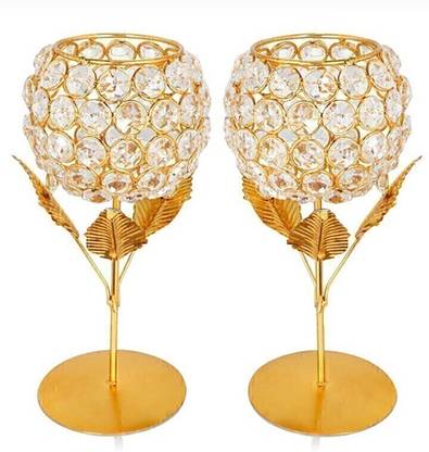 Option Gallery Candle Holder Gift Boxes candle stand gift items for wedding Iron 2 - Cup Candle Holder Set