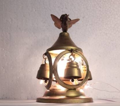 Vandana Collection Vintage Fairy Bell T-Light Bronze Finish Decorative Butterfly Design Iron 1 - Cup Tealight Holder