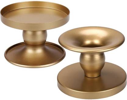 MAYCREATE Iron 2 - Cup Candle Holder Set