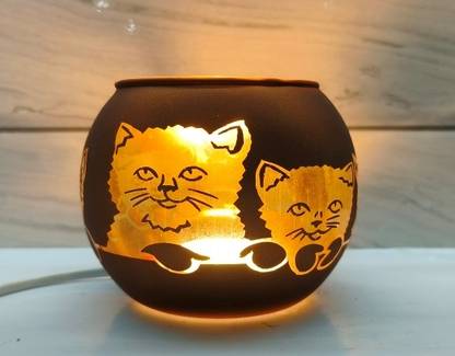 M S G HANDICRAFTS Glass 1 - Cup Candle Holder