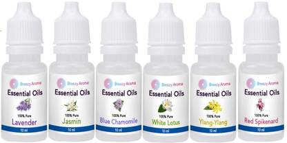 Flipkart SmartBuy 6 Diffuser Oil Set- Essential Oil for Diffuser (10 ML, Set Of 6) Plastic Tealight Holder Set