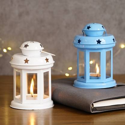 eCraftIndia Designer Lantern Iron Tealight Holder