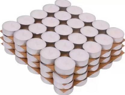 eCraftIndia Pack of 100 tealights Aluminium Tealight Holder
