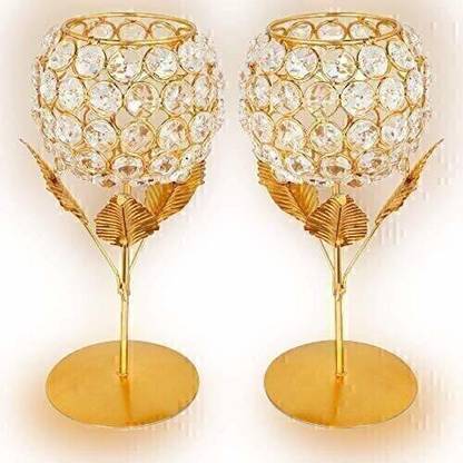 Vooy Candle Holder Gift Boxes candle stand gift items for wedding Brass Candle Holder Set