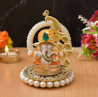 UNIQUE ART Brass 1 - Cup Tealight Holder Set