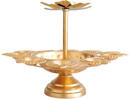 Ethnic Round 11 Socket T-Light Holder Aluminium 1 - Cup Candle Holder