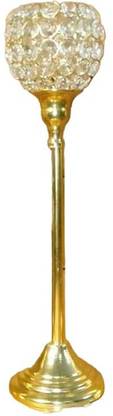Chandra handicrafts Glass Candle Holder