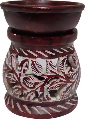 Quickcollection Aromatic Diffuser Oil Burner Ceramic, Tea Light Candle Oil Warmer Ceramic 1 - Cup Tealight Holder