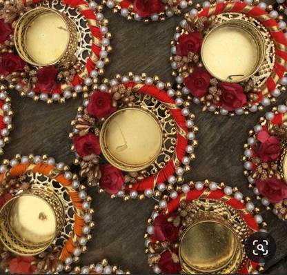 नट्स Diwali Offer Pick Any T Light Holder @199 only Pack of 2 (Design 10) ऊन 2 - कप टीलाइट होल्डर सेट