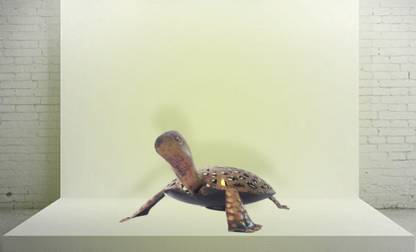 Vandana Collection Turtle Tea Light Holder Antique Bronze Finish Illuminated Shell Design Iron 1 - Cup Tealight Holder