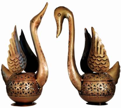 Vandana Collection Duck T Light Iron 2 - Cup Candle Holder