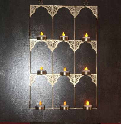 KUMAR Metal House Doctor Iron 9 - Cup Tealight Holder